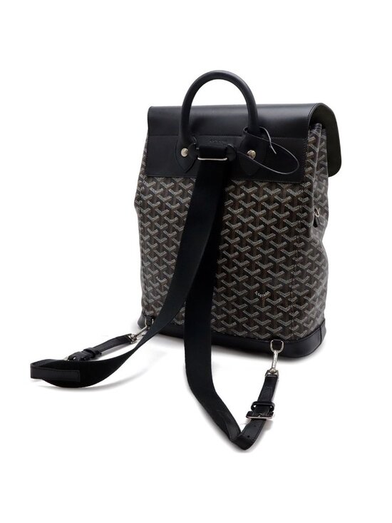 Goyard Alpine Backpack MM Sac Leather Black Brown White main image 6